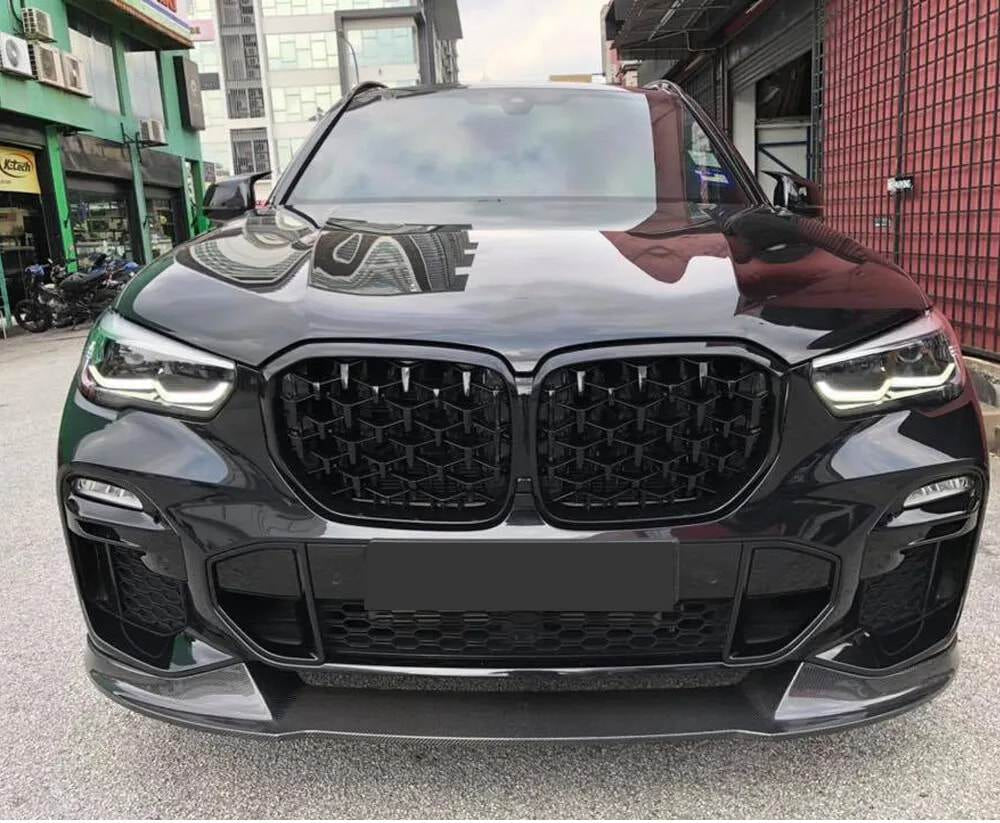 BMW X5 G05 xDrive40i/50i/30d M Sport M50d Front Bumper Lip Carbon Fiber/FRP-Ahacarbon