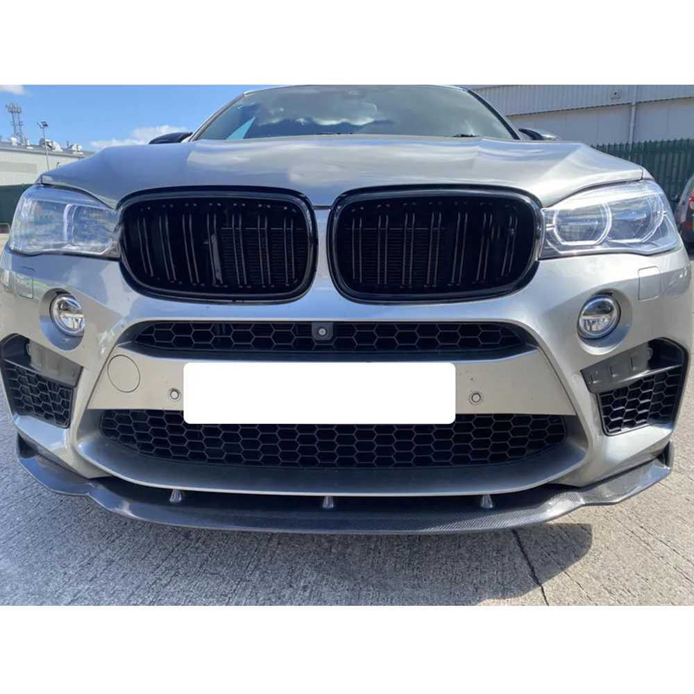 BMW X5M F85 X6M F86 2015-2019 Front Bumper Lip Carbon Fiber-Ahacarbon