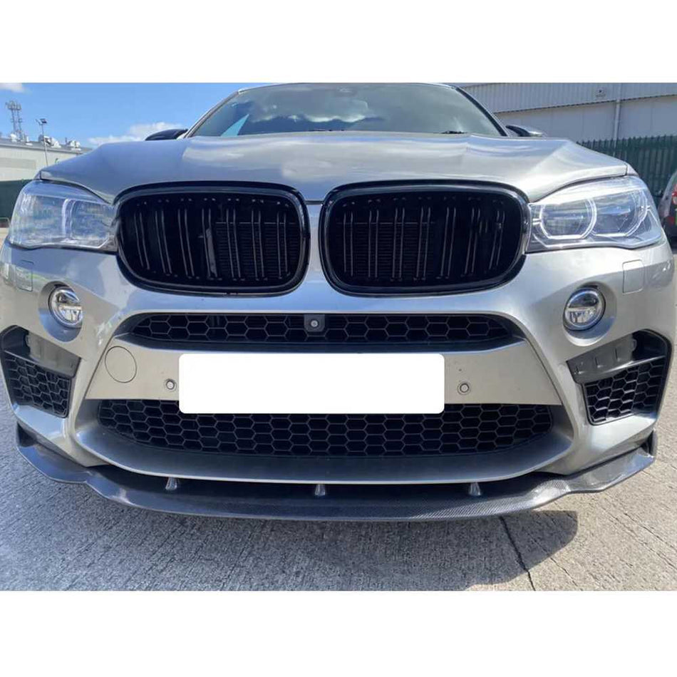 BMW X5M F85 X6M F86 2015-2019 Front Bumper Lip Carbon Fiber-Ahacarbon