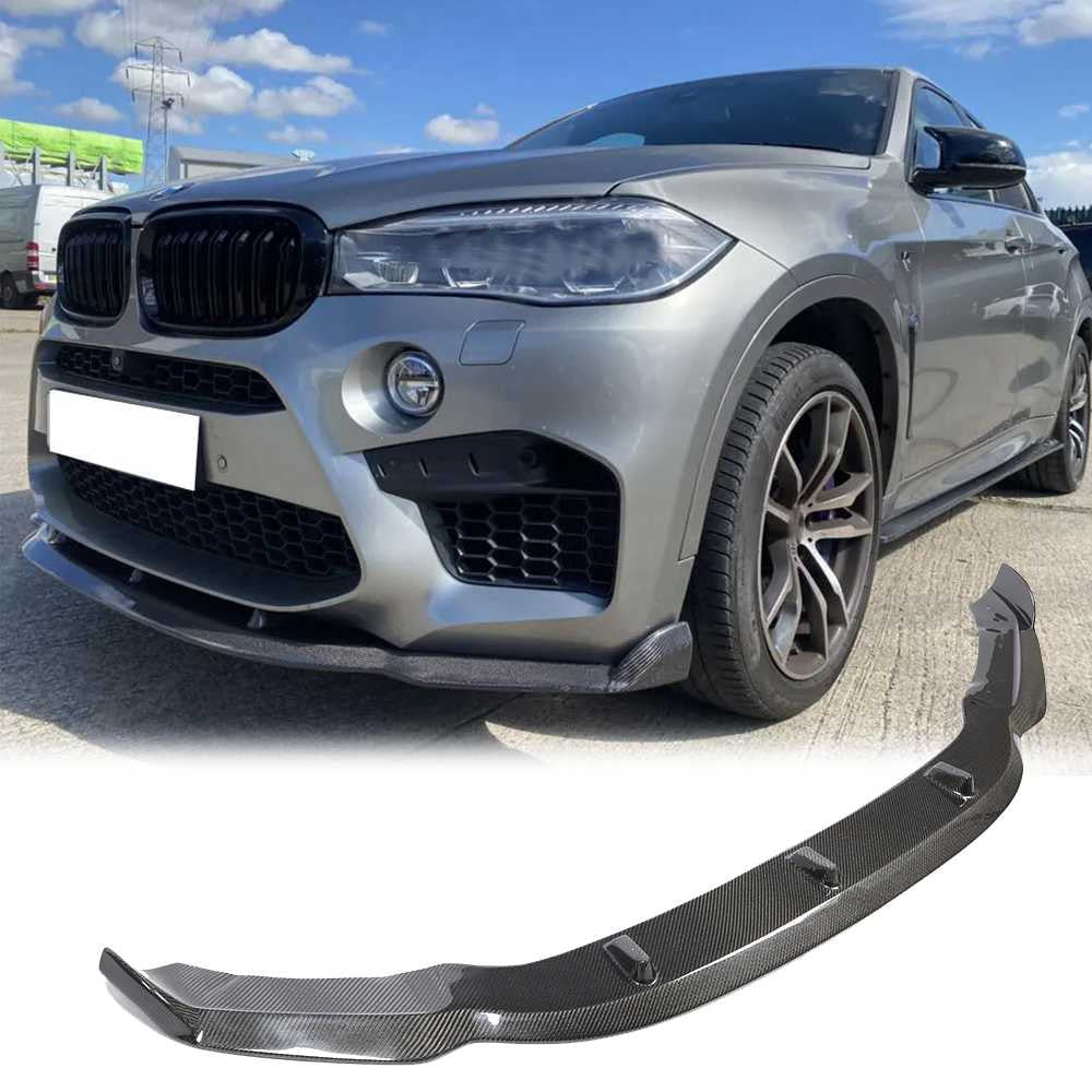 BMW X5M F85 X6M F86 2015-2019 Front Bumper Lip Carbon Fiber-Ahacarbon