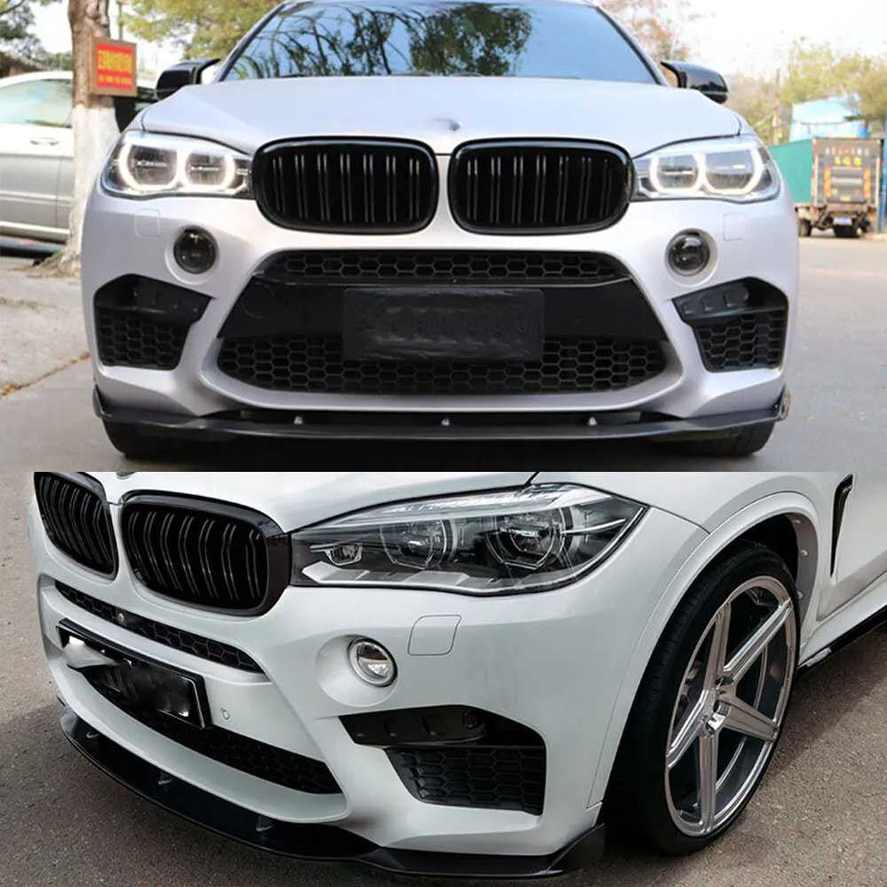 BMW X5M F85 X6M F86 2015-2019 Front Bumper Lip Carbon Fiber-Ahacarbon
