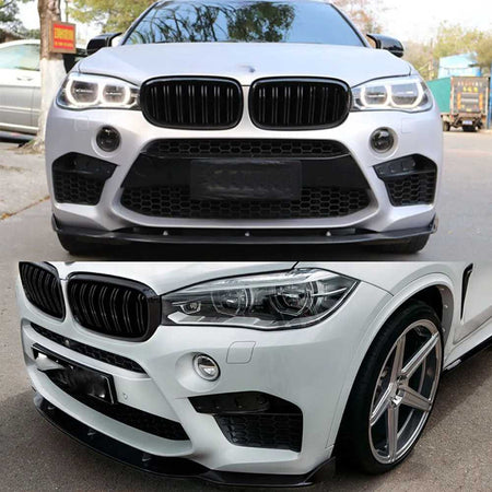 BMW X5M F85 X6M F86 2015-2019 Front Bumper Lip Carbon Fiber-Ahacarbon
