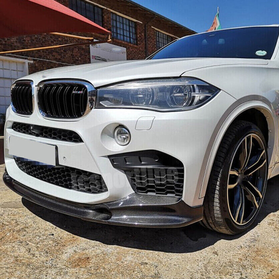 BMW X5M F85 X6M F86 2015-2019 Front Bumper Lip Carbon Fiber-Ahacarbon