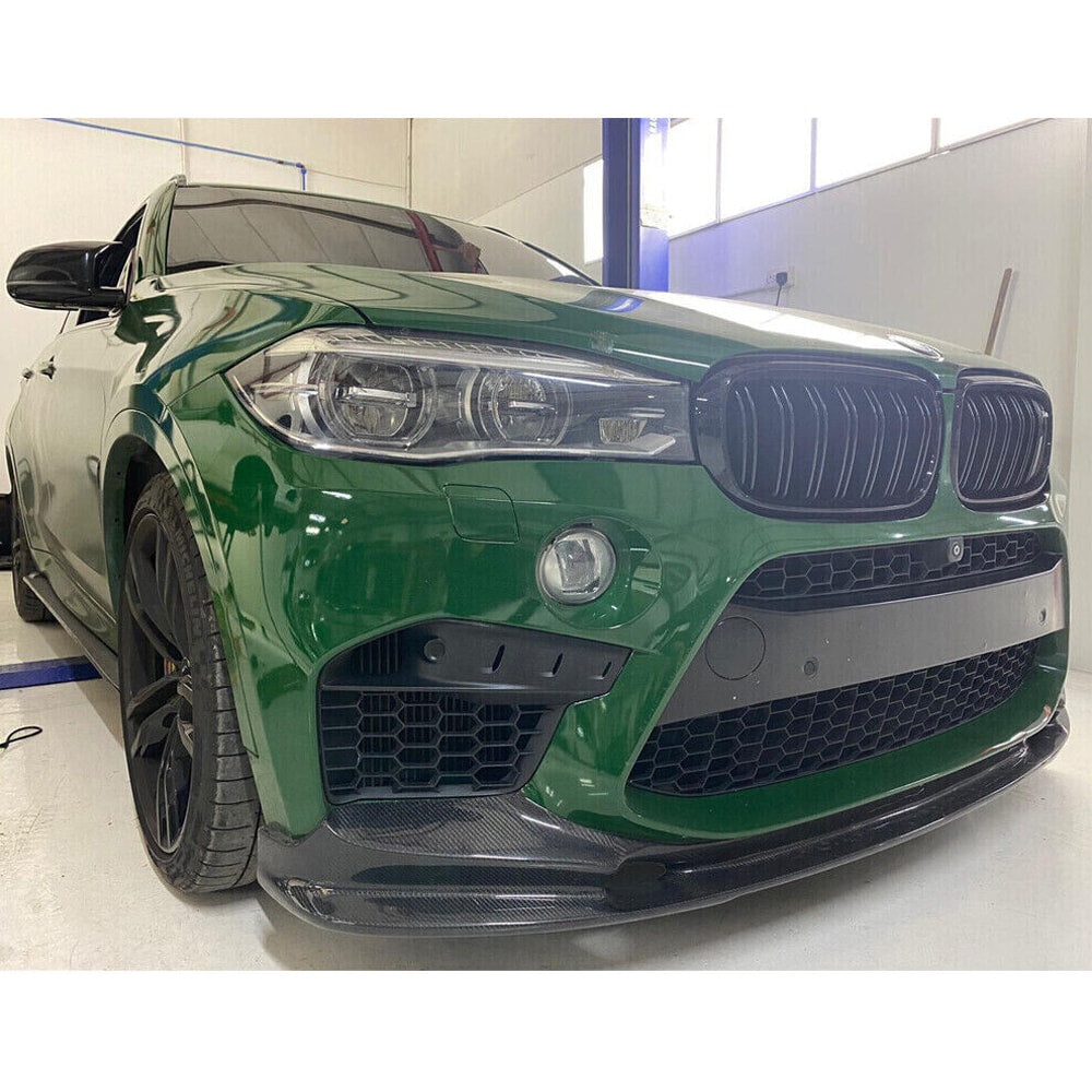 BMW X5M F85 X6M F86 2015-2019 Front Bumper Lip Carbon Fiber-Ahacarbon