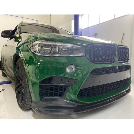 BMW X5M F85 X6M F86 2015-2019 Front Bumper Lip Carbon Fiber-Ahacarbon