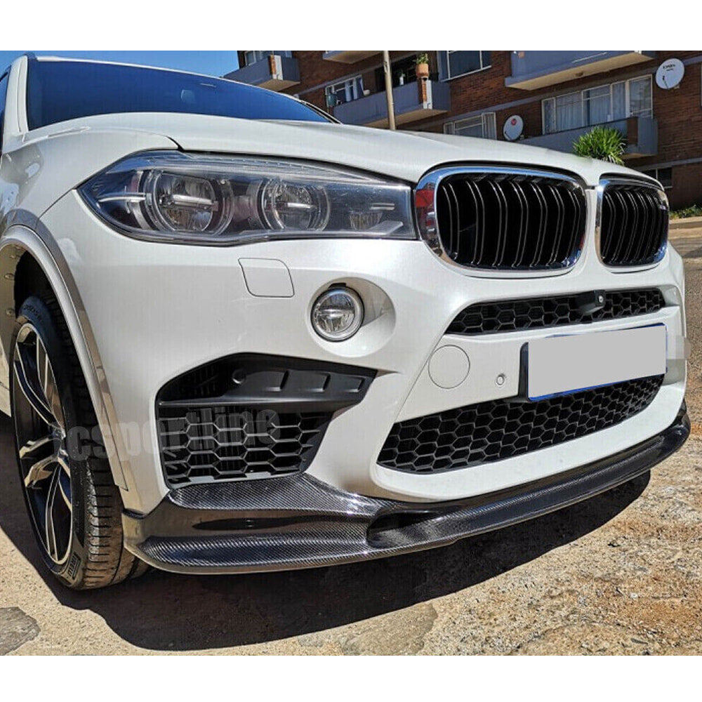 BMW X5M F85 X6M F86 2015-2019 Front Bumper Lip Carbon Fiber-Ahacarbon