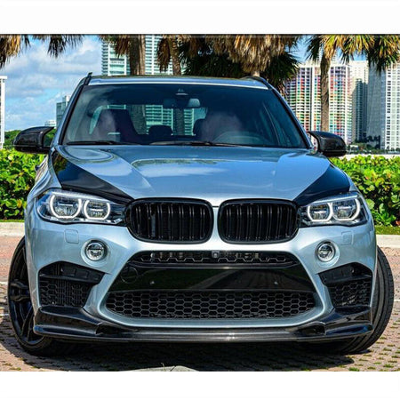 BMW X5M F85 X6M F86 2015-2019 Front Bumper Lip Carbon Fiber-Ahacarbon