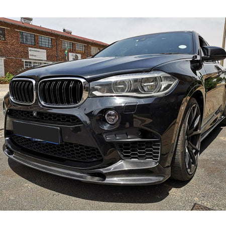 BMW X5M F85 X6M F86 2015-2019 Front Bumper Lip Carbon Fiber-Ahacarbon