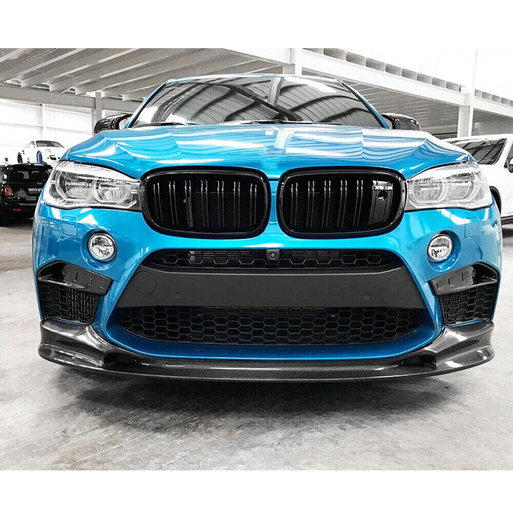 BMW X5M F85 X6M F86 2015-2019 Front Bumper Lip Carbon Fiber-Ahacarbon