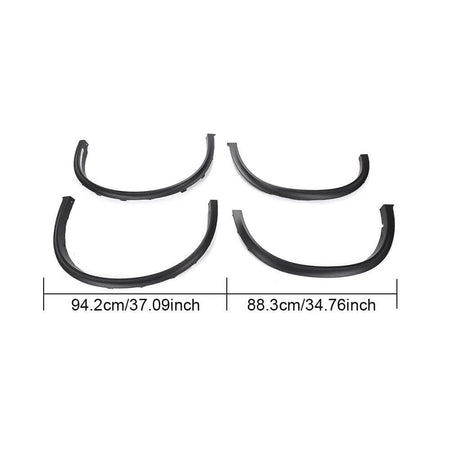 For BMW X6 F16 Sport Utility 4-Door 2015-2018 Car Wheel Arch Fender Flares Exterior Accessories-Ahacarbon