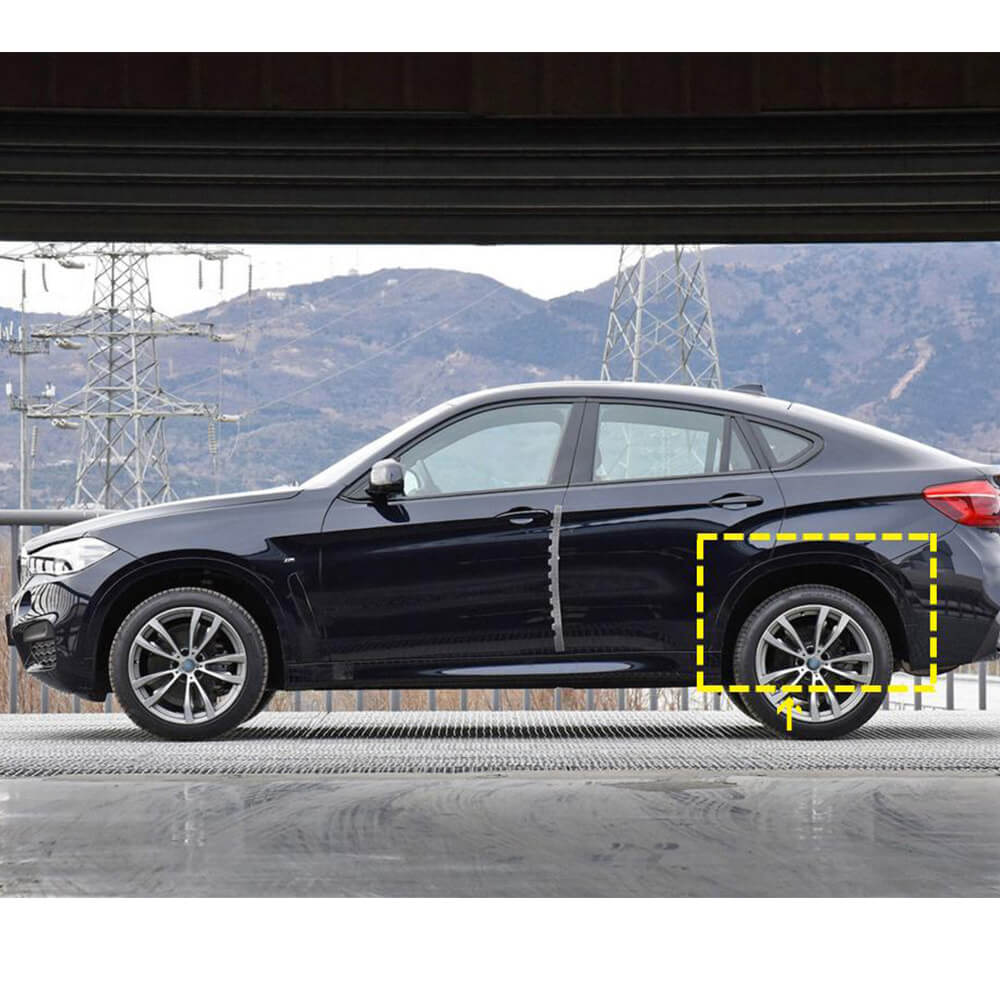 For BMW X6 F16 Sport Utility 4-Door 2015-2018 Car Wheel Arch Fender Flares Exterior Accessories-Ahacarbon