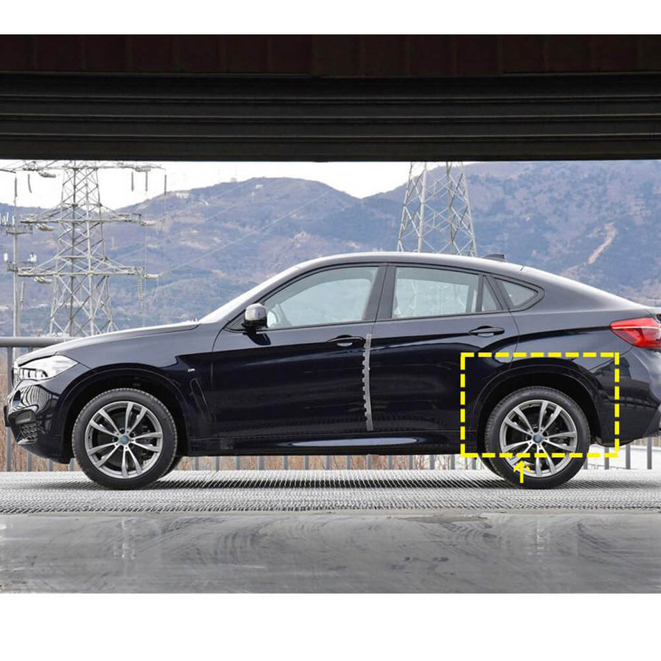 For BMW X6 F16 Sport Utility 4-Door 2015-2018 Car Wheel Arch Fender Flares Exterior Accessories-Ahacarbon