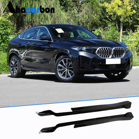 BMW X6 G06 2023 2024 Side Skirts Glossy Black ABS-Ahacarbon