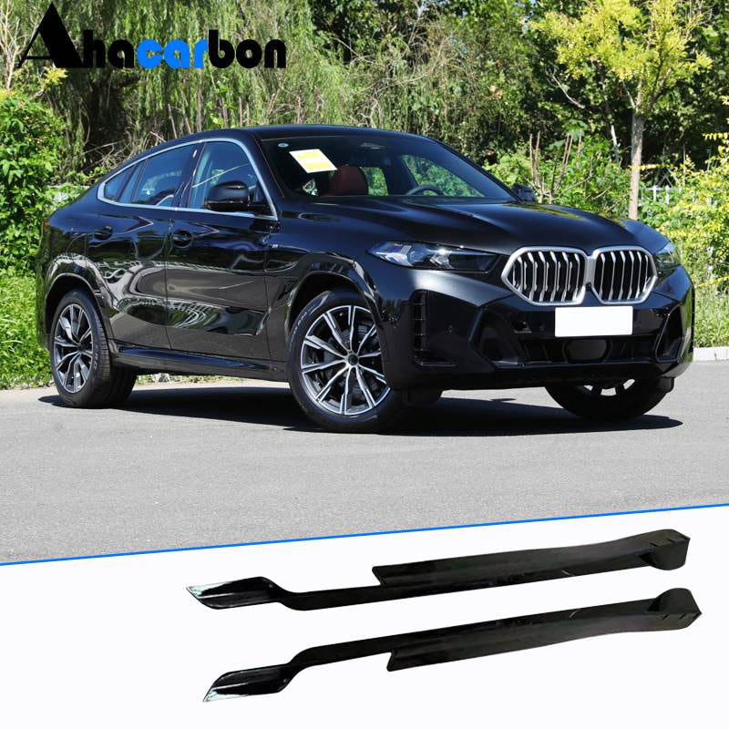 BMW X6 G06 2023 2024 Side Skirts Glossy Black ABS-Ahacarbon