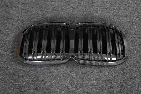 BMW X7 G07 2019-2022 Front Grille Dry Carbon Fiber-Ahacarbon