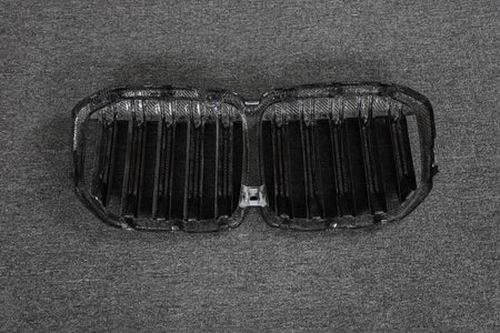BMW X7 G07 2019-2022 Front Grille Dry Carbon Fiber-Ahacarbon