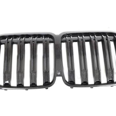 BMW X7 G07 2019-2022 Front Grille Dry Carbon Fiber-Ahacarbon