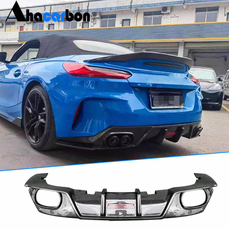 BMW Z4 G29 M40i sDrive30i Convertible 2-Door 2019-2024 Rear Bumper Diffuser Carbon Fiber-Ahacarbon