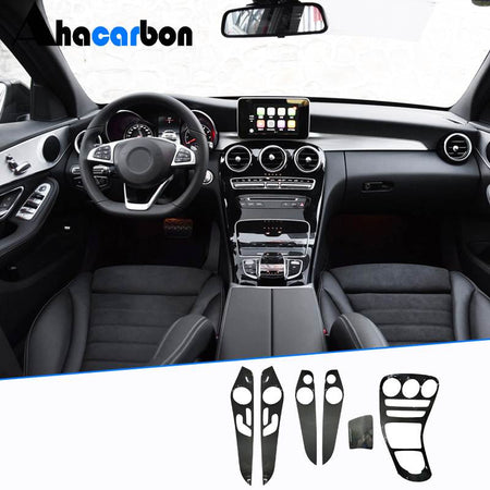Benz C Class W205 2014-2018 Interior Trims Prepreg Dry Carbon Fiber-Ahacarbon