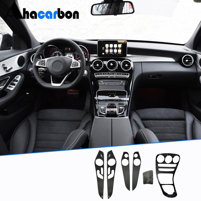 Benz C Class W205 2014-2018 Interior Trims Prepreg Dry Carbon Fiber-Ahacarbon