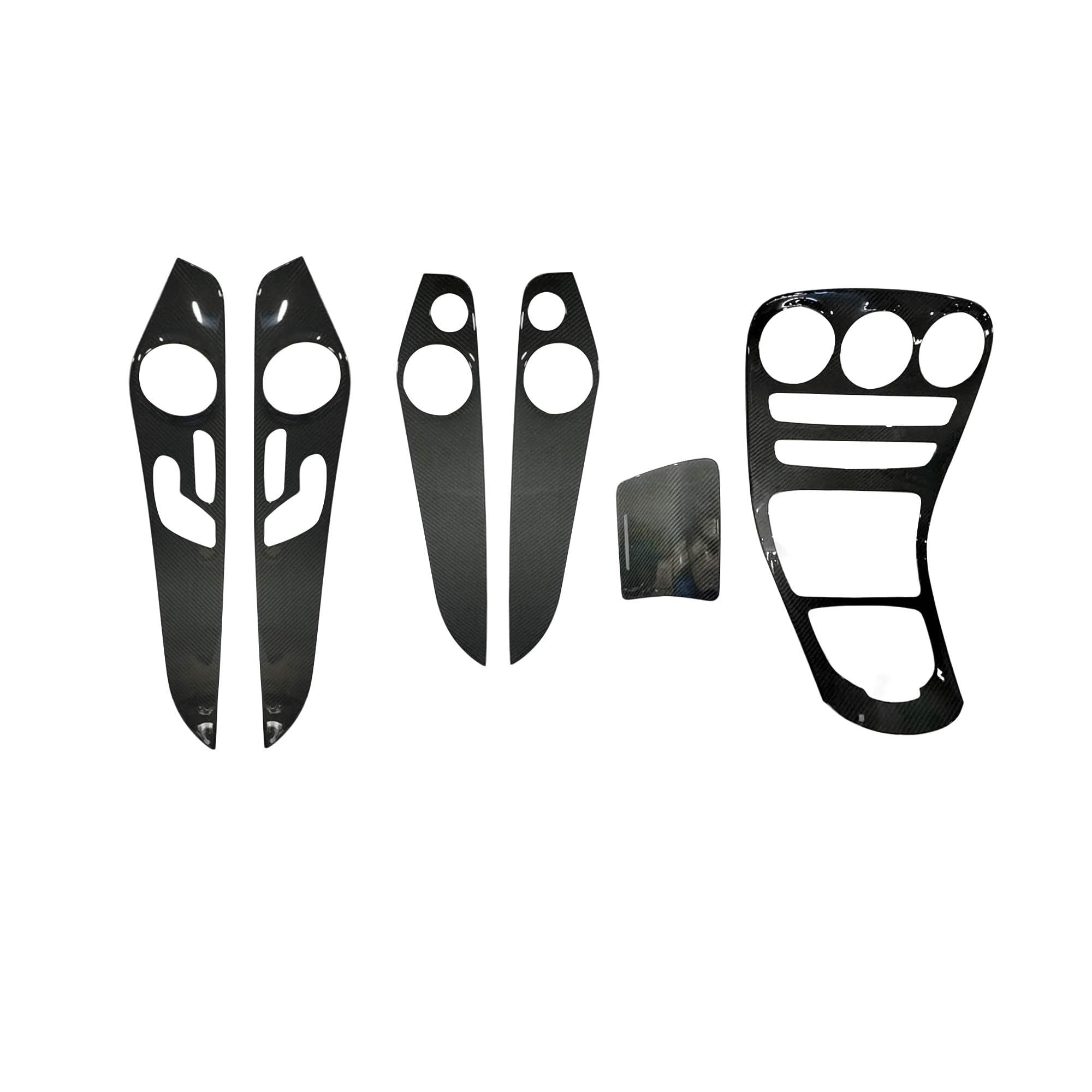 Benz C Class W205 2014-2018 Interior Trims Prepreg Dry Carbon Fiber-Ahacarbon