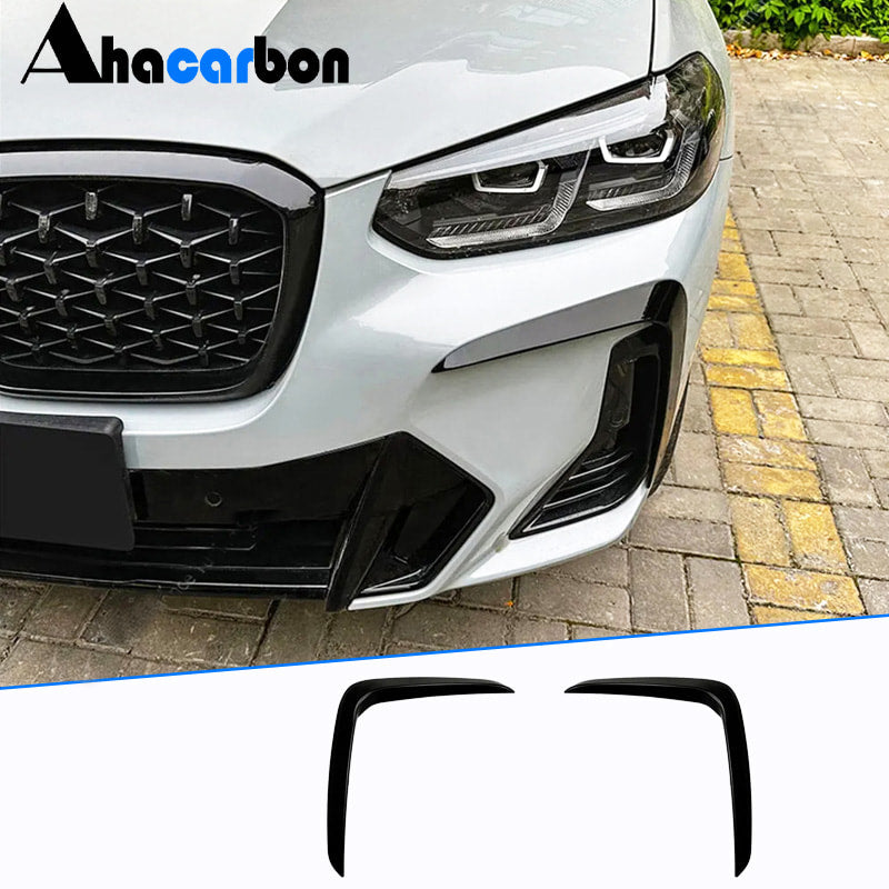 BMW X3 G01 X4 G02 Lci 2021-2023 Front Bumper Vents ABS-Ahacarbon