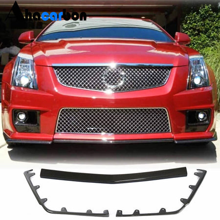 Cadillac CTS-V 2009-2015 Front bumper with Splitters Carbon Fiber-Ahacarbon