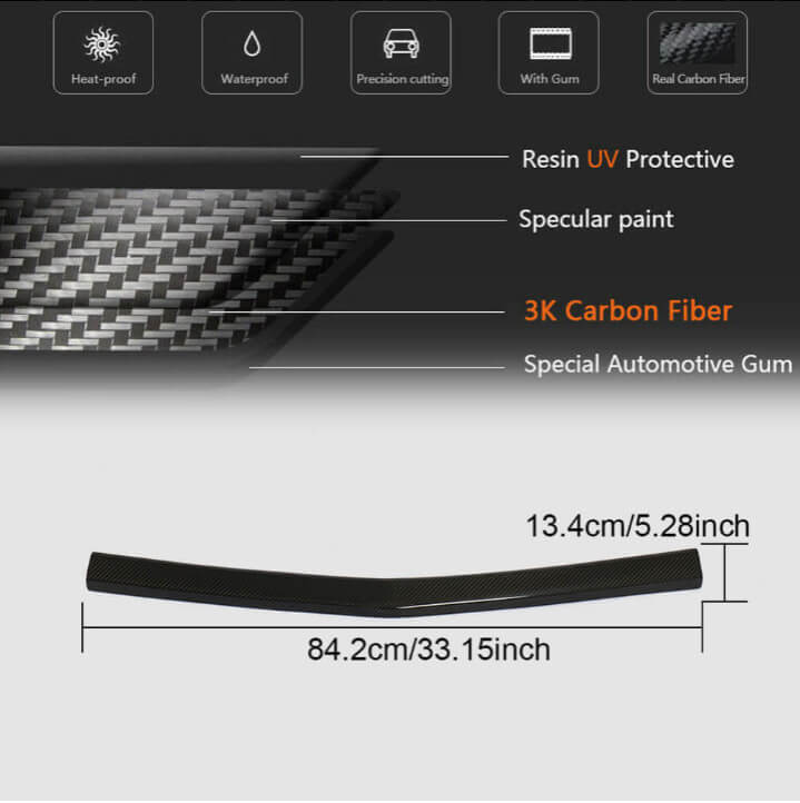 Cadillac CTS-V 2009-2015 Front bumper with Splitters Carbon Fiber-Ahacarbon