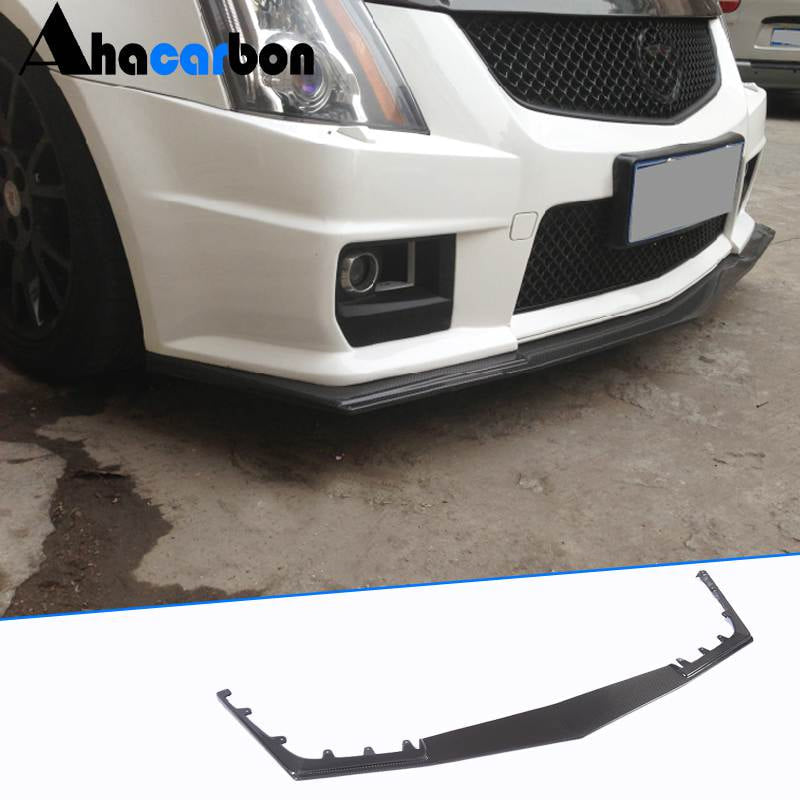 Cadillac CTS-V 2009-2015 Front Bumper Lip Carbon Fiber-Ahacarbon