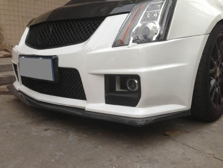 Cadillac CTS-V 2009-2015 Front Bumper Lip Carbon Fiber-Ahacarbon