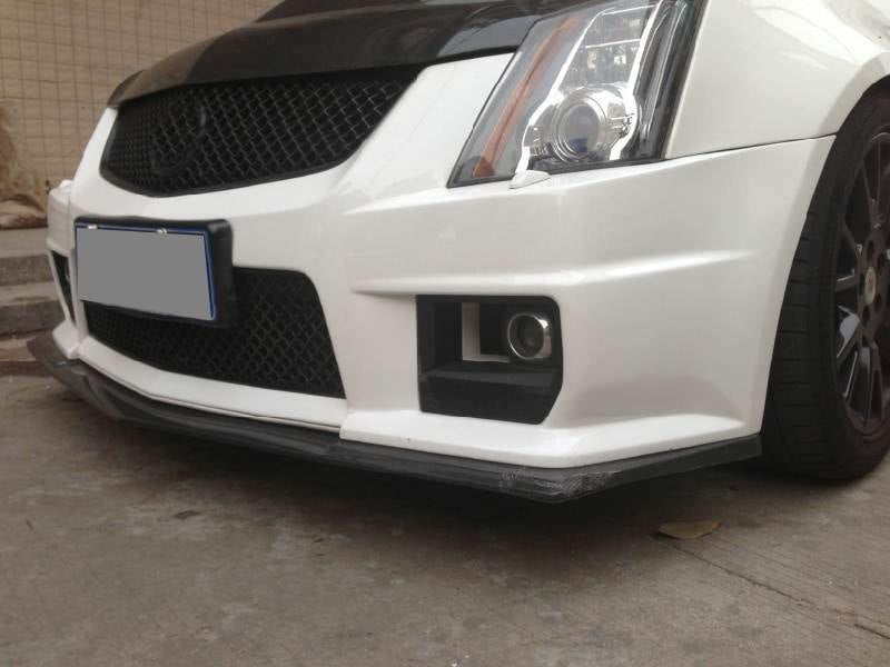 Cadillac CTS-V 2009-2015 Front Bumper Lip Carbon Fiber-Ahacarbon