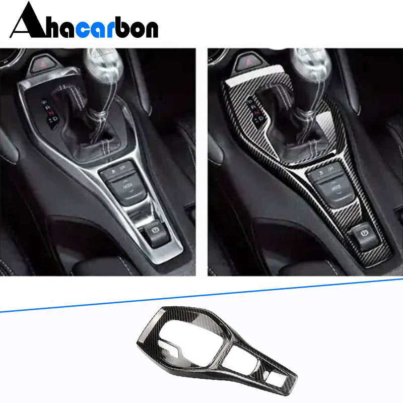 Chevrolet Camaro 2016-2022 Center Gear Panel Trim Carbon Fiber-Ahacarbon