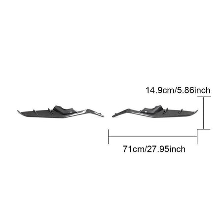 Chevrolet Corvette C8 Z06 2020-2024 Front Bumper Splitters Carbon Fiber-Ahacarbon