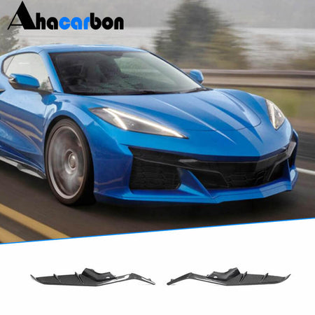 Chevrolet Corvette C8 Z06 2020-2024 Front Bumper Splitters Carbon Fiber-Ahacarbon