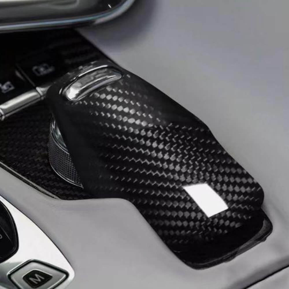 Chevrolet Corvette C8 Z51 Stingray 2-Door 2020-2021 Gear Shift Knob Head Cover Dry Carbon Fiber-Ahacarbon