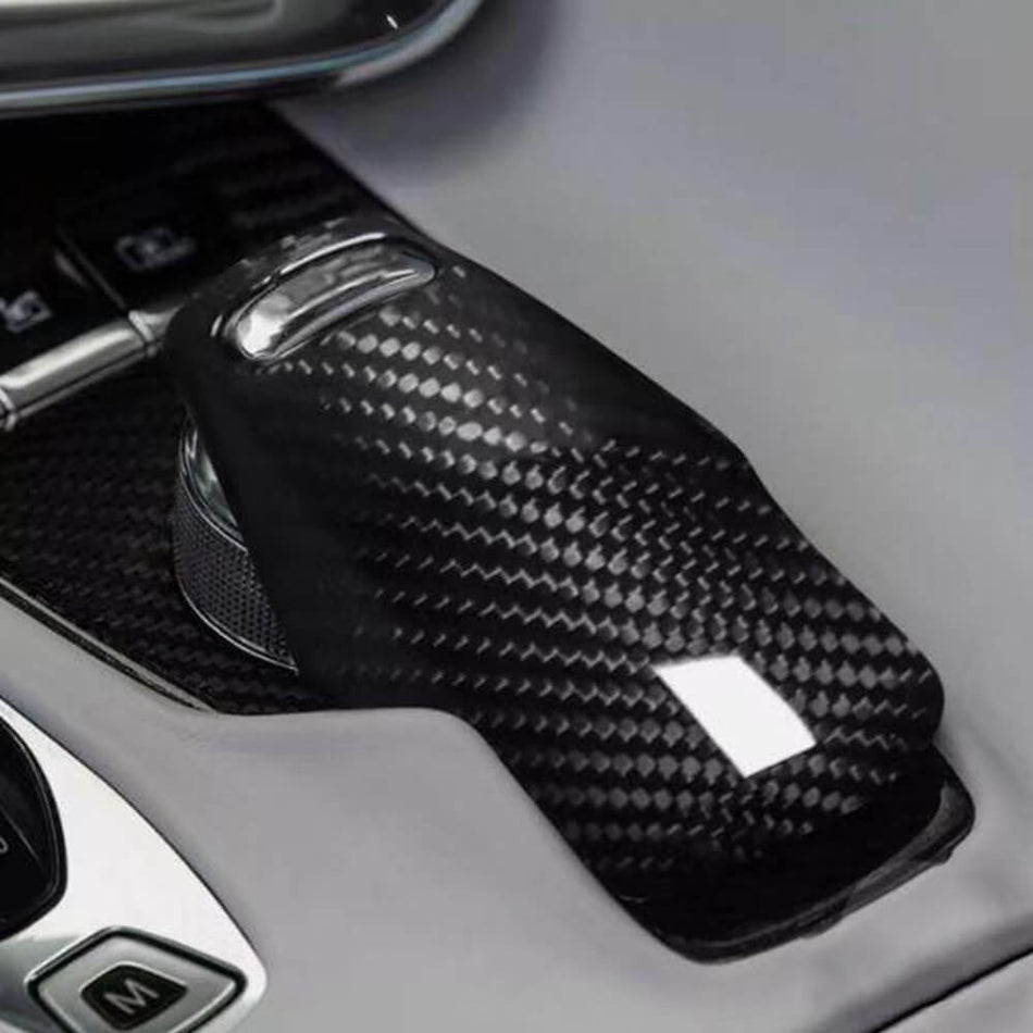 Chevrolet Corvette C8 Z51 Stingray 2-Door 2020-2021 Gear Shift Knob Head Cover Dry Carbon Fiber-Ahacarbon