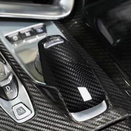 Chevrolet Corvette C8 Z51 Stingray 2-Door 2020-2021 Gear Shift Knob Head Cover Dry Carbon Fiber-Ahacarbon