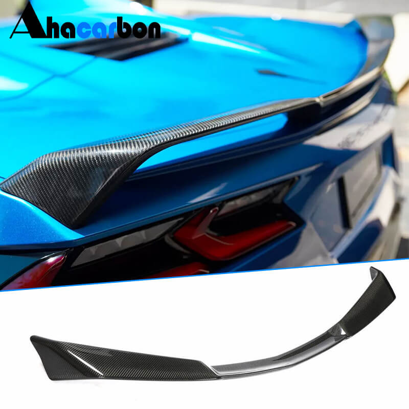 Chevrolet Corvette C8 Stingray Z51 2-Door 2020-2024 Rear Trunk Spoiler Carbon Fiber-Ahacarbon