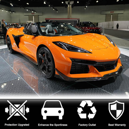 Chevrolet Corvette Z06 2022 Rear Bumper Diffuser Add-on Style Carbon Fiber-Ahacarbon