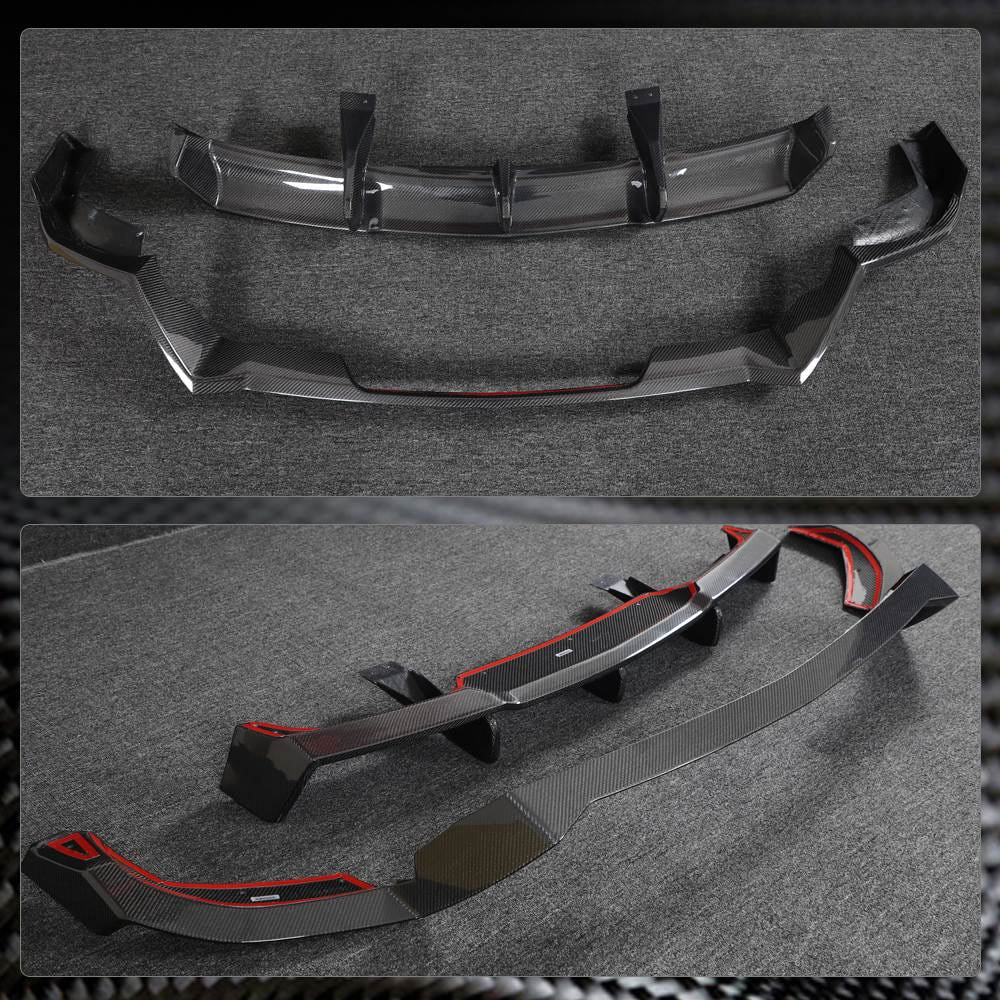 Chevrolet Corvette Z06 2022 Rear Bumper Diffuser Add-on Style Carbon Fiber-Ahacarbon
