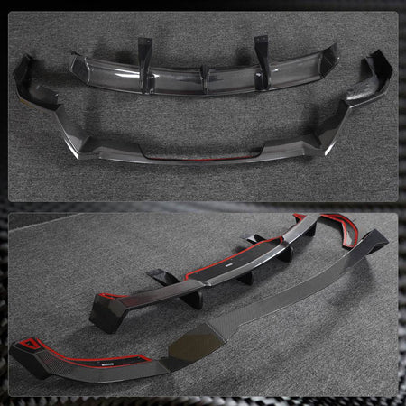 Chevrolet Corvette Z06 2022 Rear Bumper Diffuser Add-on Style Carbon Fiber-Ahacarbon