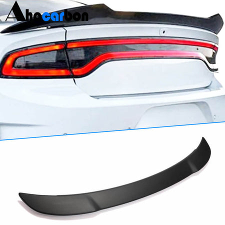 Dodge Charger 2015-2023 Rear Trunk Spoiler Matte Black ABS-Ahacarbon