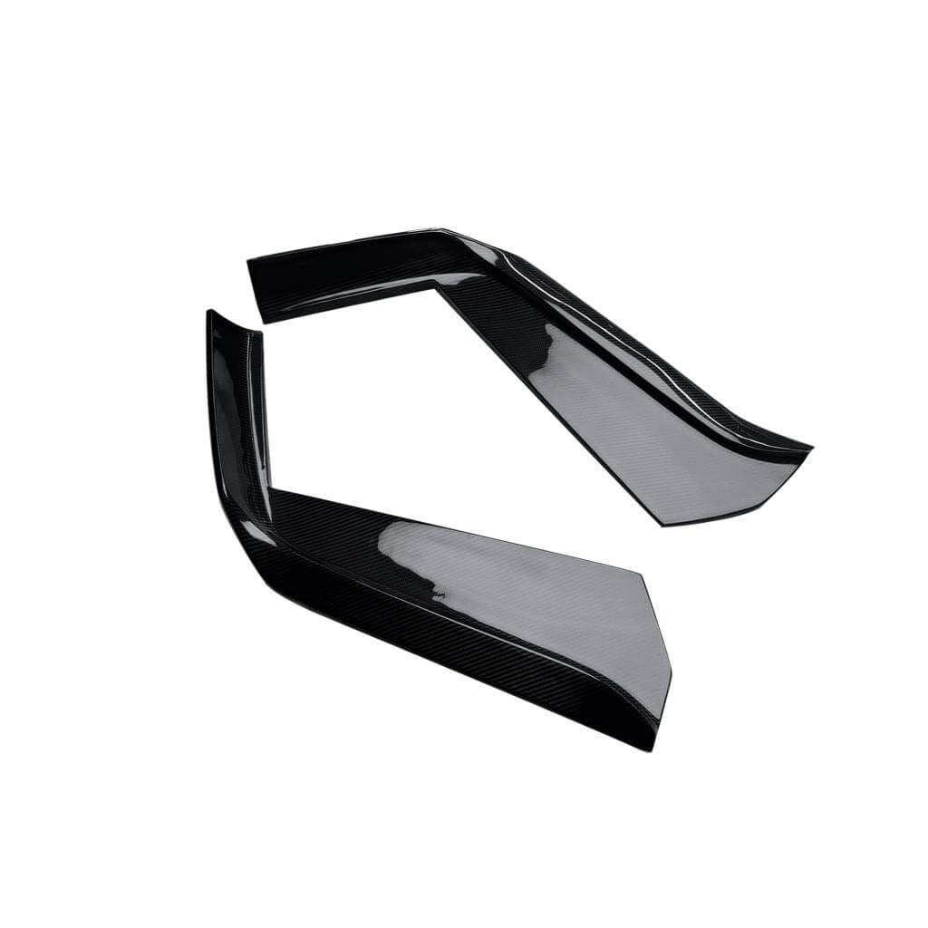 Ferrari 488 Convertible Coupe 2-Door 2015-2019 Front Bumper Splitters Dry Carbon Fiber-Ahacarbon