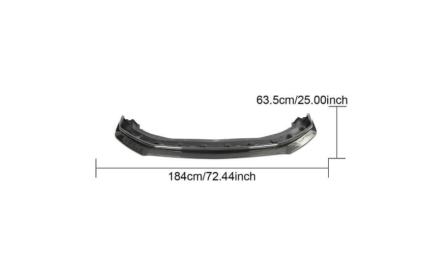 Ford Mustang Dark Horse 2024UP Front Bumper Lip Carbon Fiber-Ahacarbon