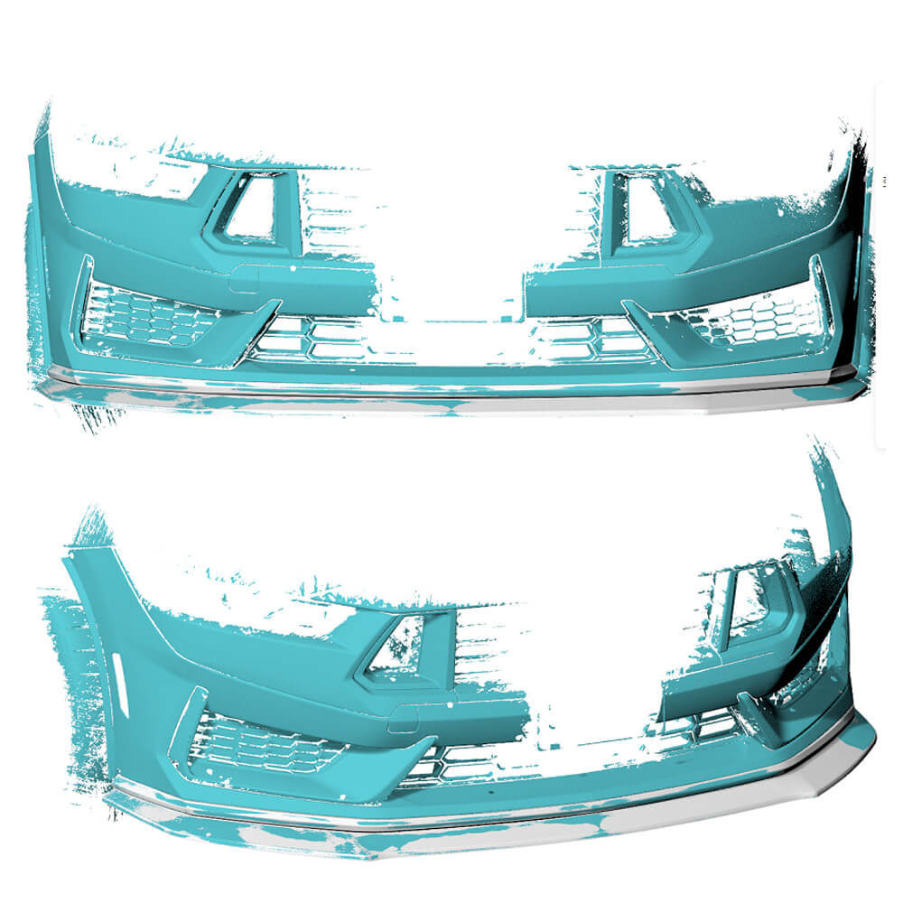 Ford Mustang Dark Horse 2024UP Front Bumper Lip Carbon Fiber-Ahacarbon