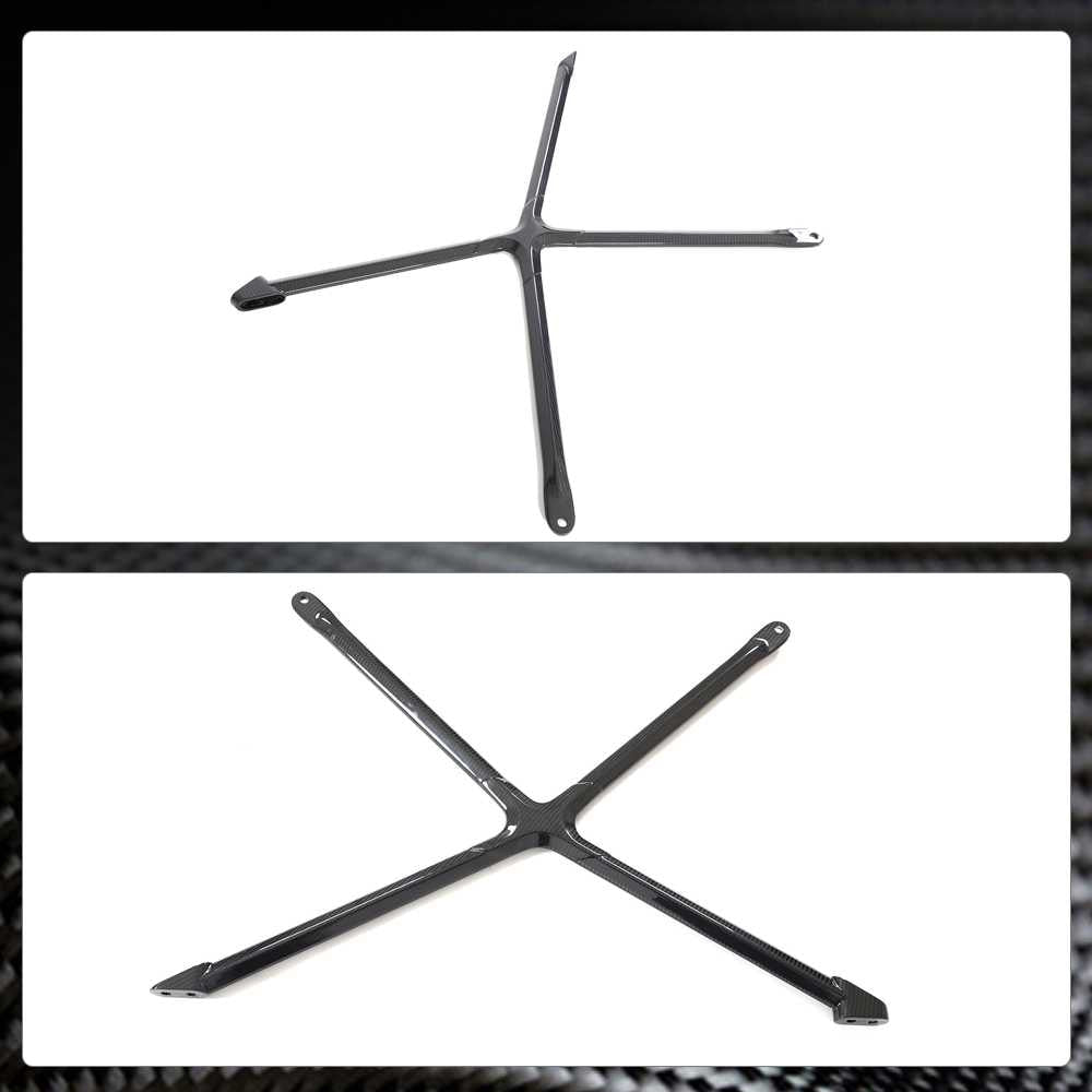 Gen 2 Audi R8 22-23 Engine Bay X-Brace Strut Bar Trim Dry Carbon Fiber-Ahacarbon