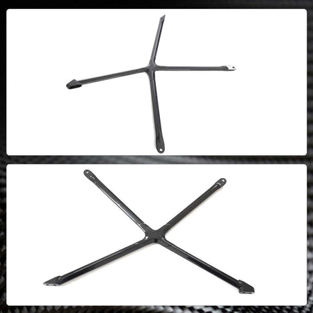 Gen 2 Audi R8 22-23 Engine Bay X-Brace Strut Bar Trim Dry Carbon Fiber-Ahacarbon