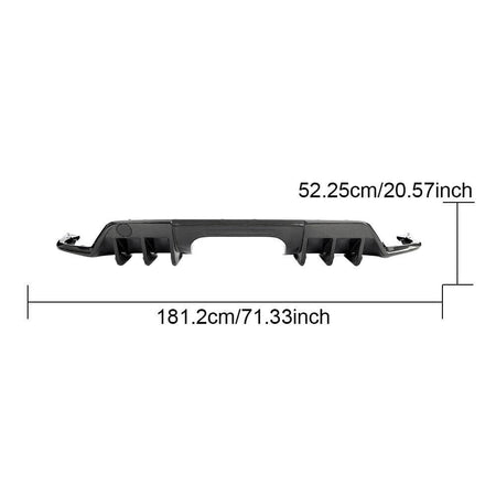 Honda Civic Type R Hatchback 4-Door 2023+ Rear Bumper Diffuser Carbon Fiber-Ahacarbon