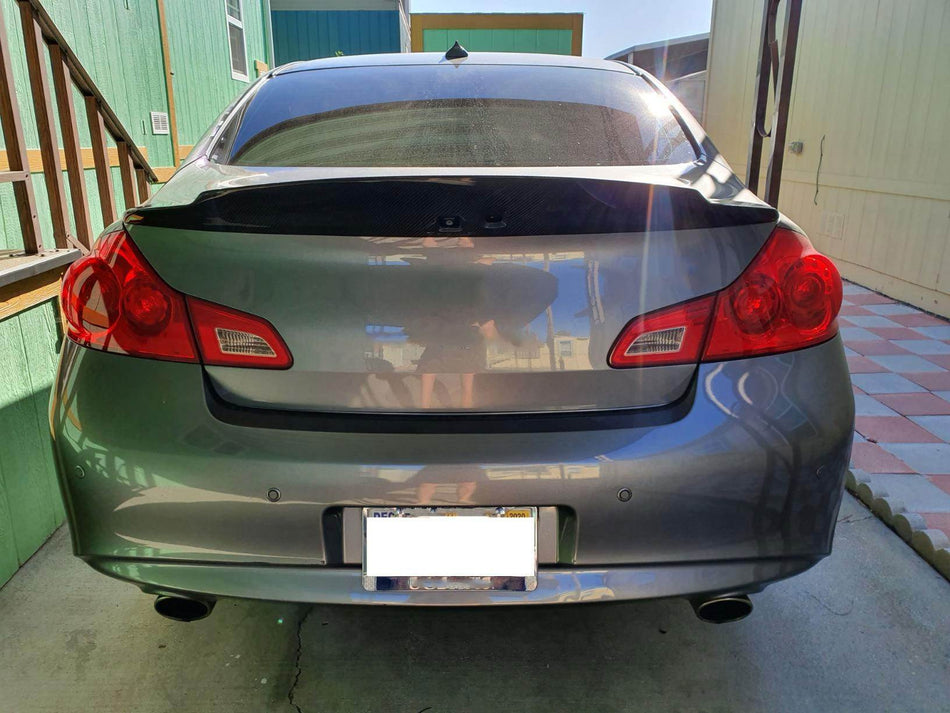 Infiniti G37 2009-2013 G25 2011-2012 Sedan Rear Trunk Spoiler Carbon Fiber/FRP-Ahacarbon