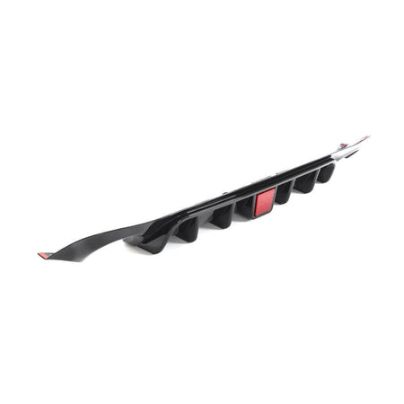 Infiniti Q50 2018-2023 Rear Bumper Diffuser With LED Brake Light Glossy Black ABS-Ahacarbon